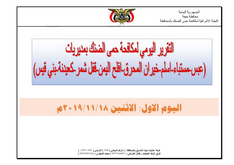 طھظ‚ط±ظٹط±_ط§ظ„ظٹظˆظ…_ط§ظ„ط§ظˆظ„_ظ„ط¹ظ…ظ„_ظ„ط¬ط§ظ†_ط§ظ„طھظ†ط³ظٹظ‚_ظ„ظ…ظƒط§ظپط­ظ‡_ط­ظ…ظ‰_ط§ظ„ط¶ظ†ظƒ1-1